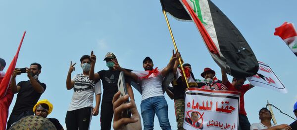 راهپیمایی ضد امریکایی شهروندان عراق در بغداد+ویدیو - اسپوتنیک افغانستان  