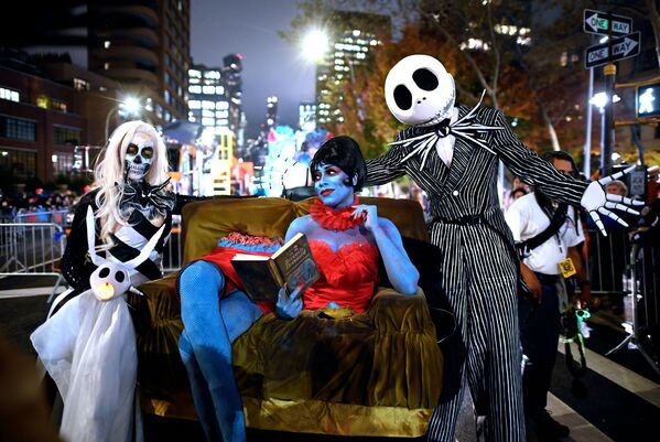 جشن هالووین در شهر نیویورک، امریکا  - اسپوتنیک افغانستان  