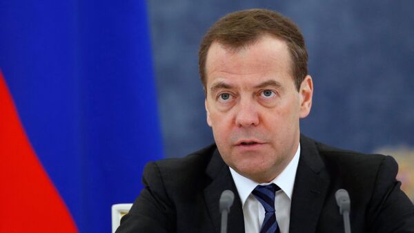 Председатель правительства РФ Дмитрий Медведев проводит заседание правительства РФ - اسپوتنیک افغانستان  