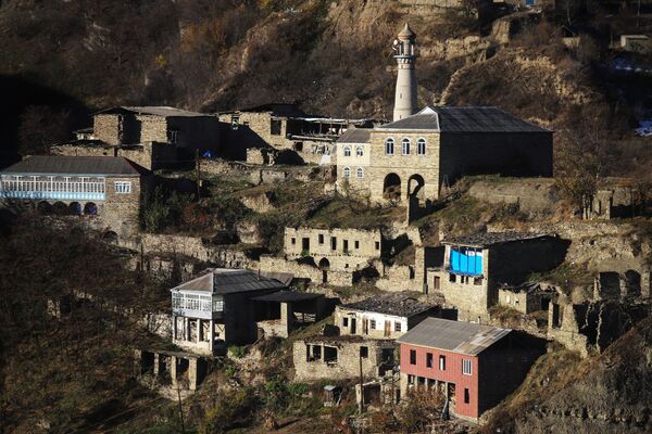 مسجدی در دهکده بخش گونیبسکی جمهوری داغستان - اسپوتنیک افغانستان  