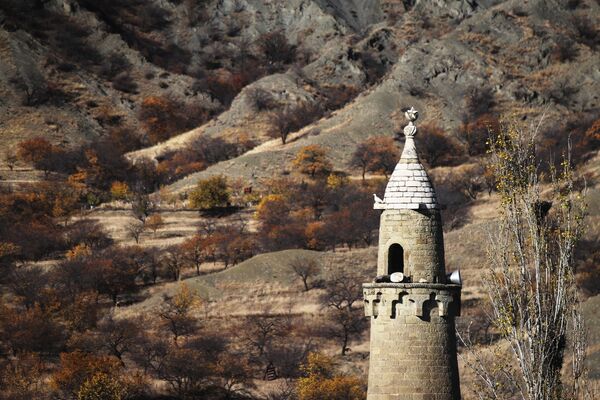 مناره در روستای کروودا ، بخش گونیبسکی جمهوری داغستان - اسپوتنیک افغانستان  