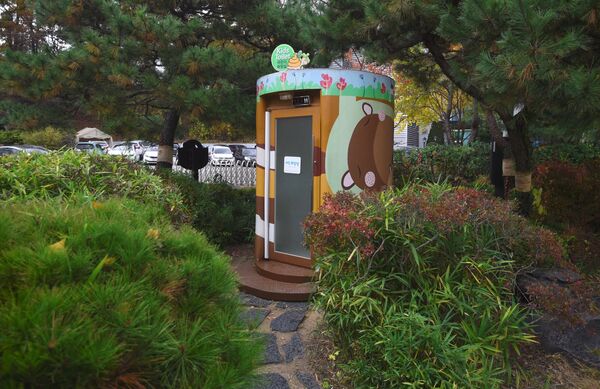 توالت  در یکی از پارک‌ها در کوریای جنوبی 
 - اسپوتنیک افغانستان  