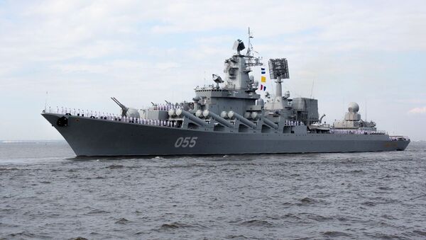 کشتی جنگی مارشال اوستینوف روسیه  - اسپوتنیک افغانستان  