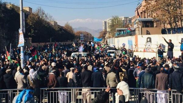 تظاهرات یک روزه دسته انتخاباتی «ثبات و همگرایی»  - اسپوتنیک افغانستان  