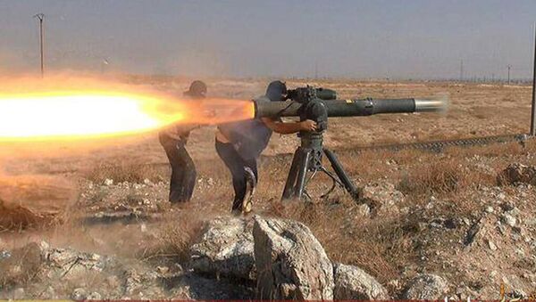 داعش راکت ضد تانک را در شهرحسکه شمال – شرق سوریه انداخت میکنند - اسپوتنیک افغانستان  