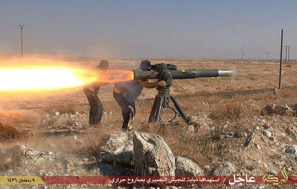 داعش راکت ضد تانک را در شهرحسکه شمال – شرق سوریه انداخت میکنند - اسپوتنیک افغانستان  