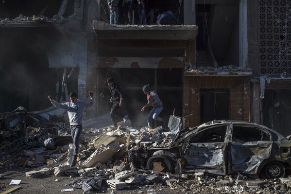 محل حمله تروریستی در مرکز شهر حمص - اسپوتنیک افغانستان  