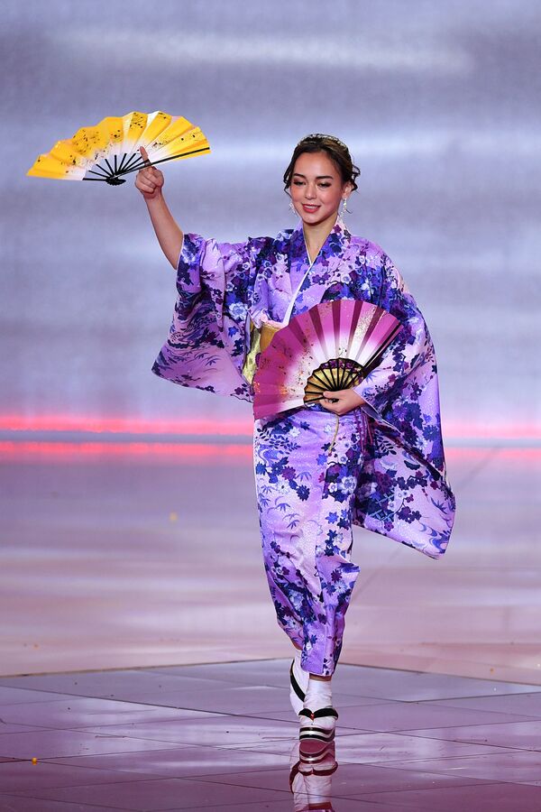 مراسم مرحله فینال کنکور ملکه زیبایی جهان در لندن/نماینده جاپان - اسپوتنیک افغانستان  