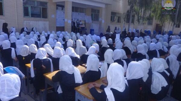 دانش‌آموزان دختر در افغانستان  - اسپوتنیک افغانستان  