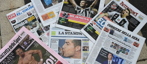 رونالدو در روزنامه های ایتالیایی - اسپوتنیک افغانستان  