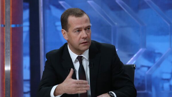 Интервью премьер-министра РФ Дмитрия Медведева пяти российским телеканалам - اسپوتنیک افغانستان  