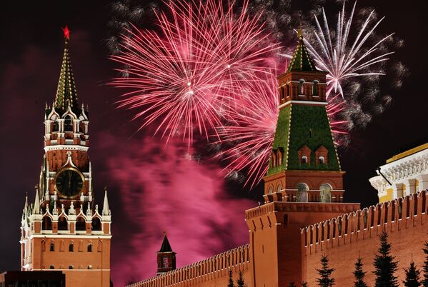 تجلیل از سال نو در میدان سرخ مسکو، روسیه - اسپوتنیک افغانستان  
