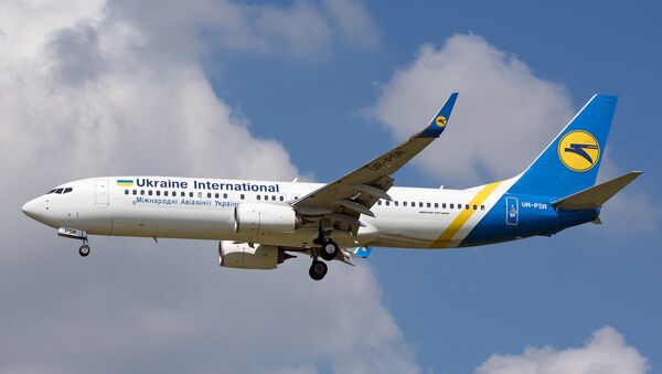 Ukraine International Airlines Boeing 737-800 with the registration UR-PSR lands at Budapest Ferenc Liszt Airport, Hungary May 26, 2018. Picture taken May 26, 2018 - اسپوتنیک افغانستان  