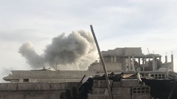 گلوله‌باری تروریست‌های النصره بر مناطق مسکونی در ادلب - اسپوتنیک افغانستان  