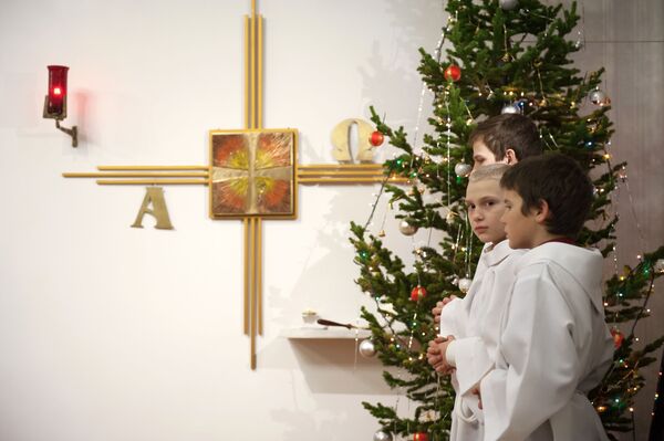 جشن میلاد مسیح در جوار مرکز راکفیلر در نیویارک - اسپوتنیک افغانستان  