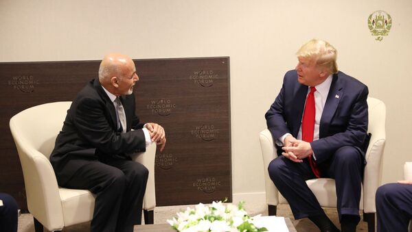 دیدار ترامپ و غنی در داووس - اسپوتنیک افغانستان  