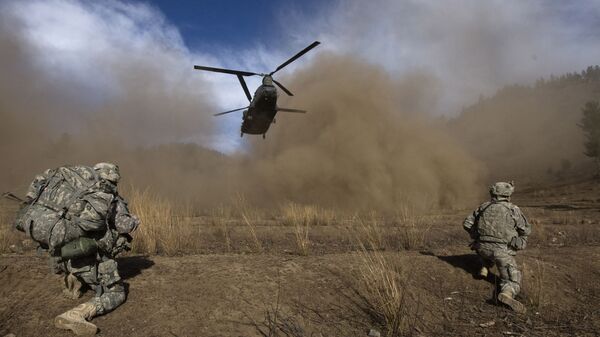 Вертолет CH-47 Chinook ВВС США  в Афганистане  - اسپوتنیک افغانستان  