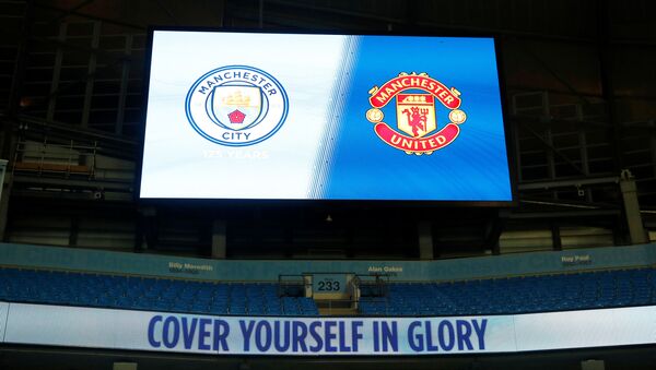 Большие экраны на матче Манчестер Сити – Манчестер Юнайтед - اسپوتنیک افغانستان  