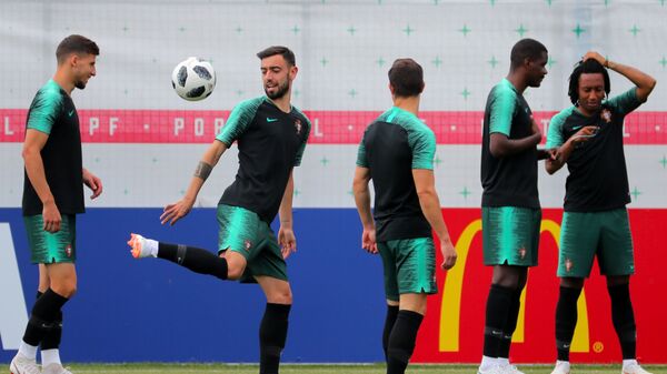 برونو فرناندز بازیکن جدید منچستریونایتد  Russia World Cup Portugal Training - اسپوتنیک افغانستان  