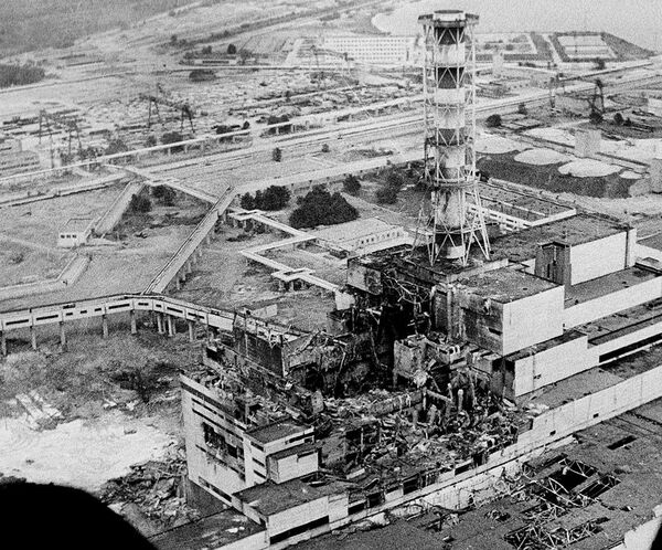 نیروگاه  هسته‌ای چرنوبیل، سال 1986در نزدیکی شهر پریپیات - اسپوتنیک افغانستان  