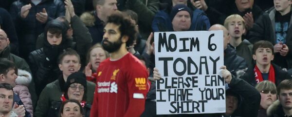 Мохамед Салах во время матча между футбольными командами Ливерпуль и Саутгемптон - اسپوتنیک افغانستان  