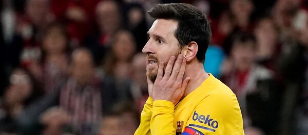 Игрок FC Barcelona Лионель Месси Игрок FC Barcelona Лионель Месси - اسپوتنیک افغانستان