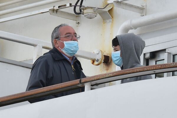مسافران کشتی قرنطینه شده در سواحل جاپان - اسپوتنیک افغانستان  
