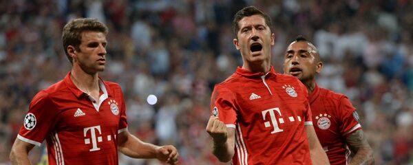 روبرت لواندوفسکی Футбол. Лига чемпионов. Матч Бавария - Ростов روبرت لواندوفسکی Футбол. Лига чемпионов. Матч Бавария - Ростов - اسپوتنیک افغانستان