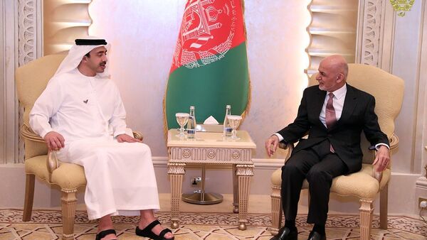 غنی و وزیر خارجه امارات درباره پیوندهای راهبردی گفت و گو کردند - اسپوتنیک افغانستان  