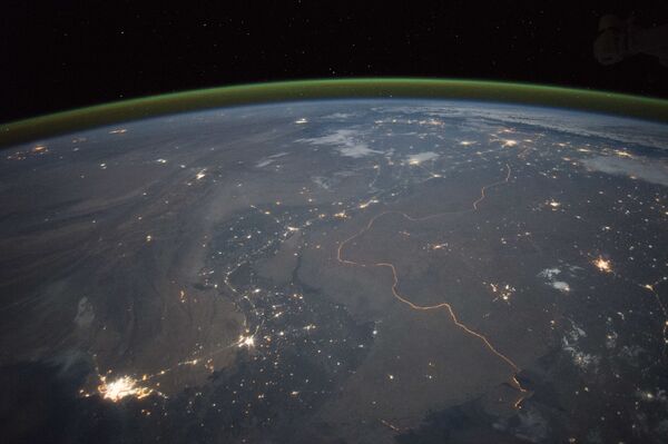 تصویر سرحد هند- گرفته شده از فضا - اسپوتنیک افغانستان  