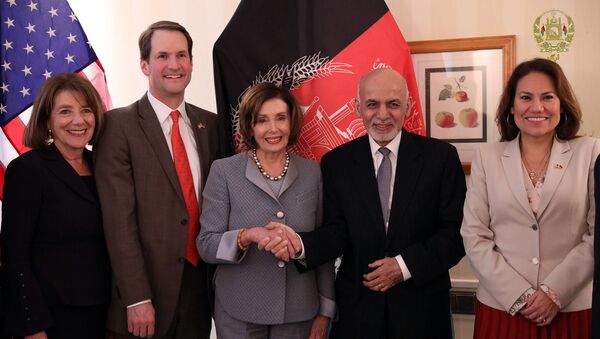 دیدار رئيس جمهور غنی با اعضای پارلمان امریکا - اسپوتنیک افغانستان  