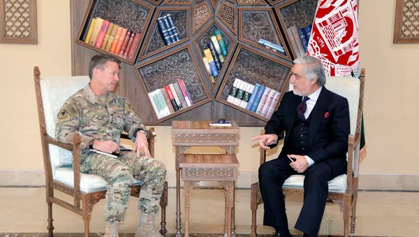 دیدار عبدالله عبدالله با جنرال اسکات میلر - اسپوتنیک افغانستان  