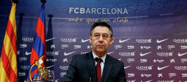 Президент Барселоны Хосеп Мария Бартомеу Президент Барселоны Хосеп Мария Бартомеу - اسپوتنیک افغانستان