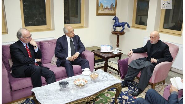 زلمی خلیلزاد به دیدار حامد کرزی رفت - اسپوتنیک افغانستان  