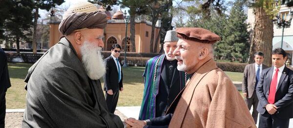 بحران انتخابات؛ غنی با حامد کرزی و استاد سیاف دیدار کرد بحران انتخابات؛ غنی با حامد کرزی و استاد سیاف دیدار کرد - اسپوتنیک افغانستان