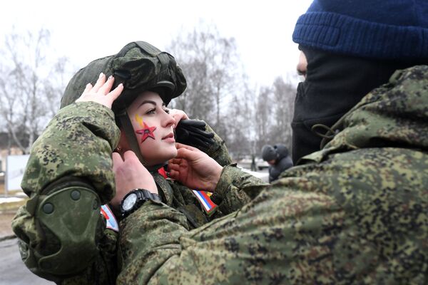 شرکت کنندگان مسابقه زیبایی سربازان زن در روسیه - اسپوتنیک افغانستان  