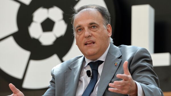 İspanya Profesyonel Futbol Ligi (LFP) Başkanı Javier Tebas, - اسپوتنیک افغانستان  