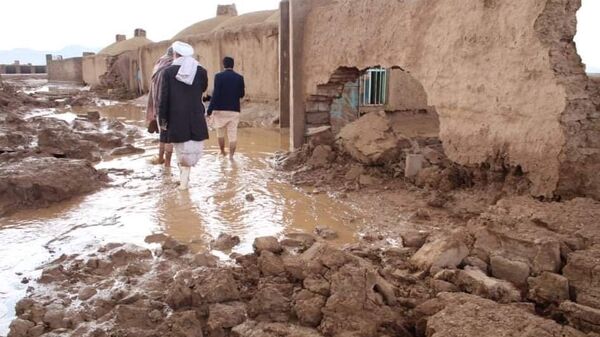 جاری شدن سیلاب در سمنگان؛ بیش از دوصد خانه ویران شد+ویدیو - اسپوتنیک افغانستان  