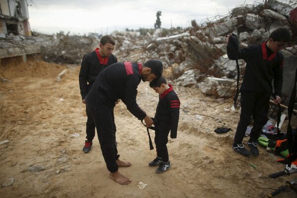 نینجاهای جوان در نوار غزه - اسپوتنیک افغانستان  