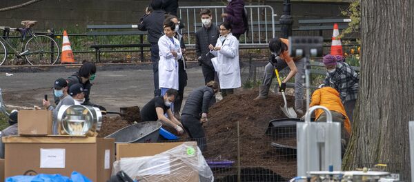گور دسته جمعی برای جان باختگان کروناویروس در نیویورک + عکس، ویدیو گور دسته جمعی برای جان باختگان کروناویروس در نیویورک + عکس، ویدیو - اسپوتنیک افغانستان