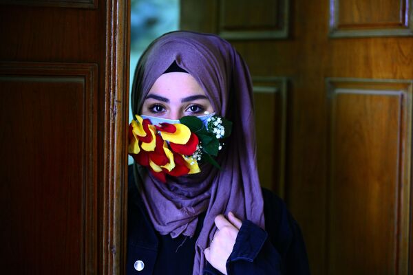 زن عراقی با ماسک - اسپوتنیک افغانستان  