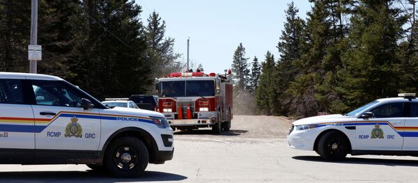 Royal Canadian Mounted Police at Portapique Beach Road Royal Canadian Mounted Police at Portapique Beach Road - اسپوتنیک افغانستان