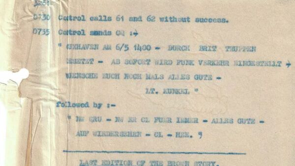 آخرین پیام رمزگذاری شده نیروهای آلمان نازی منتشر شد  - اسپوتنیک افغانستان  