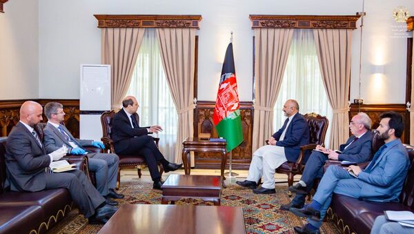 حنیف اتمر با سفیر جدید روسیه ملاقات کرد  - اسپوتنیک افغانستان  