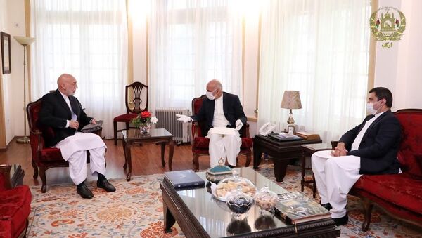 رئیس جمهور غنی به دیدار«کرزی» رفت - اسپوتنیک افغانستان  