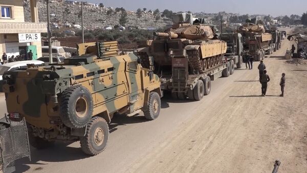  در مسیر کاروان نظامی ترکیه در ادلب انفجار رخداد - اسپوتنیک افغانستان  