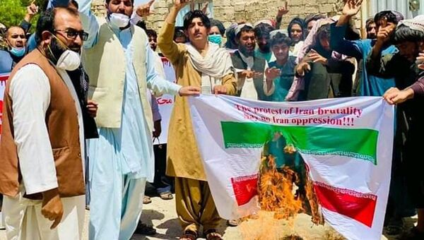 اعتراض باشندگان هلمند علیه ایران - اسپوتنیک افغانستان  