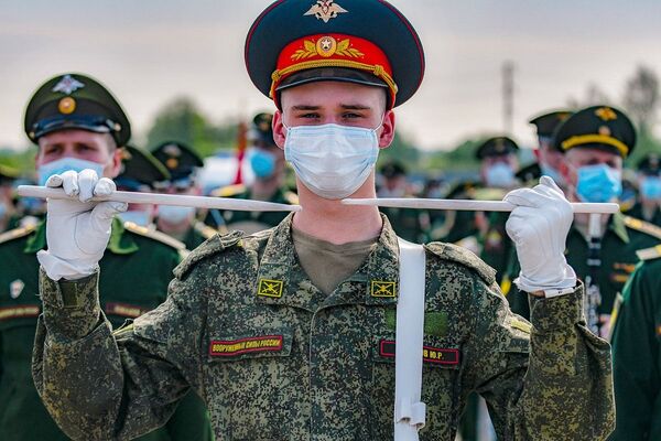 Тренировка парада к 75-летию Победы в подмосковном Алабине - اسپوتنیک افغانستان  