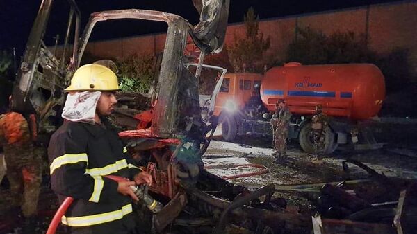 آتش سوزی در کارخانه تولید اکسیجن در هرات - اسپوتنیک افغانستان  