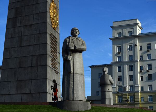 تزئینات مسکو برای رژه پیروزی - اسپوتنیک افغانستان  